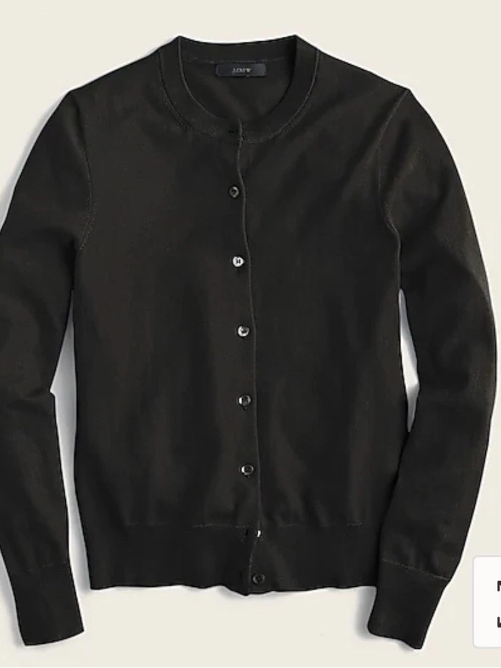 J. Crew Women’s Jackie Black Button Cardigan Sweater